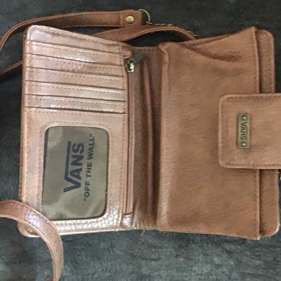 Vans Brown Quilted Crossbody Wallet - Picture 2 of 6